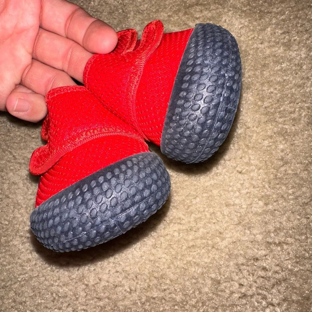 Cat & Jack Toddler Red and Navy Water‎ Shoes Slip-On Design NWOT